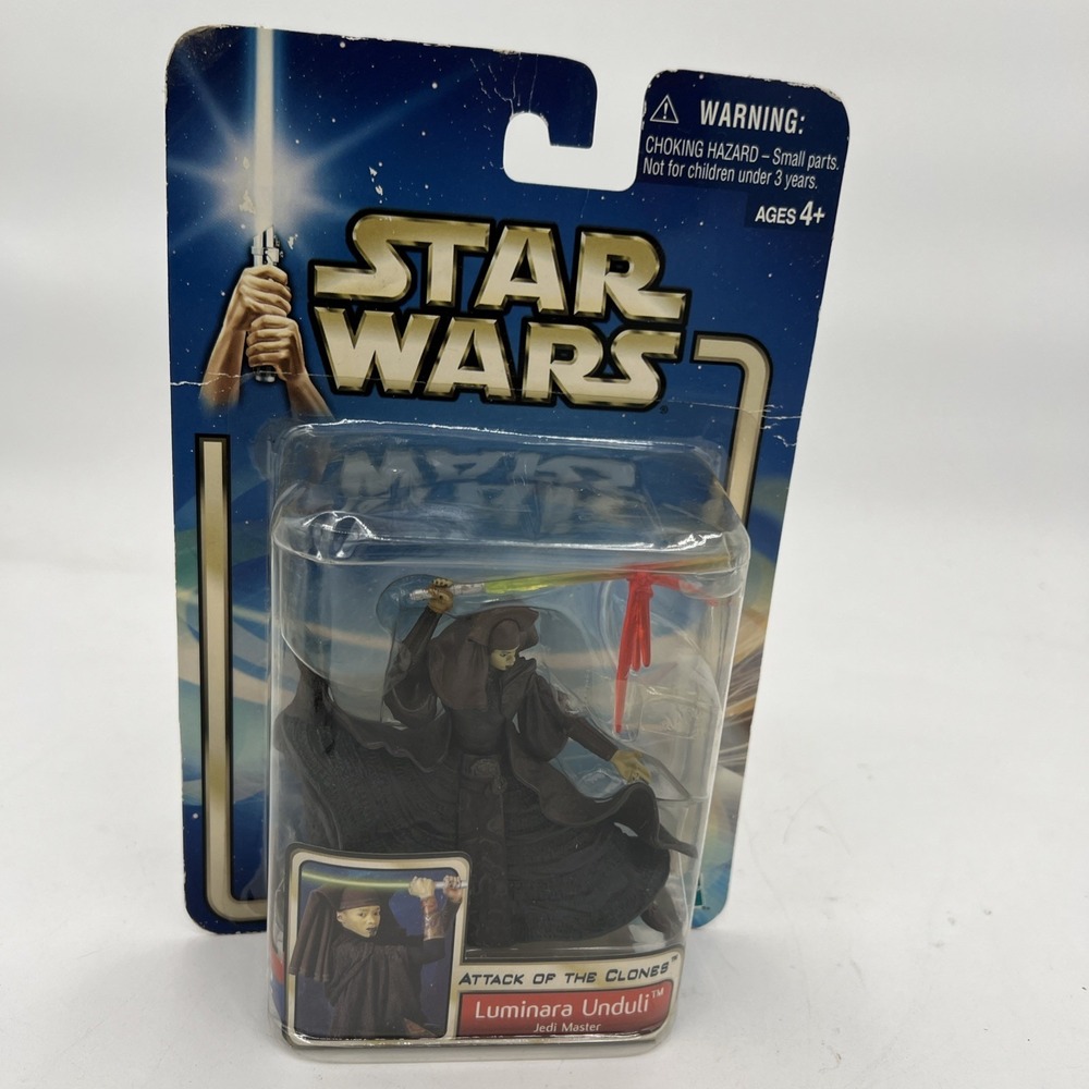 Hasbro Star Wars Attack Of The Clones 26 Luminara Unduli Jedi Master Action...